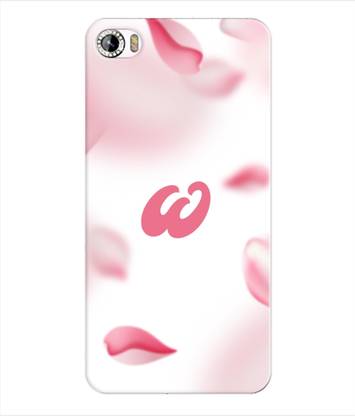 XPRINT Back Cover for Intex Aqua Glam - Alphabet W