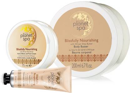 AVON Planet Spa Blissfully Nourishing Combo (Body Butter 200ml + Hand Cream 30ml + Foot & Elbow Cream 75ml)