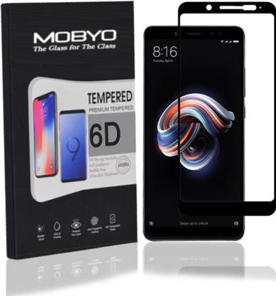 MOBYO Edge To Edge Tempered Glass for Mi Redmi Note 5 Pro