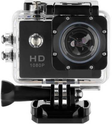 VIRTUAL WORLD 1080 Under Water Waterproof 2 inch LCD Display 12 Wide Angle Lens Full Sports AC56 1080P Ultra HD Sports & Action Camera (Black) Sports and Action Camera