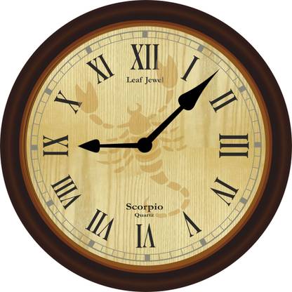 Leaf Jewel Analog 3 cm X 39 cm Wall Clock