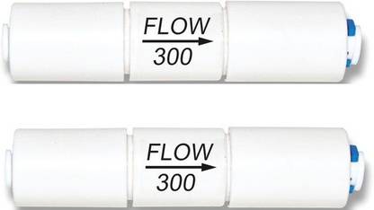 KRPLUS 50GPD Flow Restrictor 300CC 1/4" Quick Connect for RO Reverse Osmosis (Pack Of 2) Solid Filter Cartridge