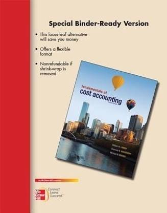 Fundamentals of Cost Accounting