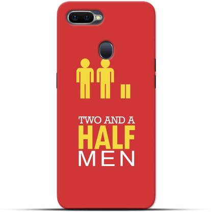 Saavre Back Cover for Tow And A Half Men, Red for OPPO F9 PRO