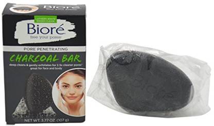 Biore Pore Penetrating Charcoal Bar, 3.77 Ounce Face Wash