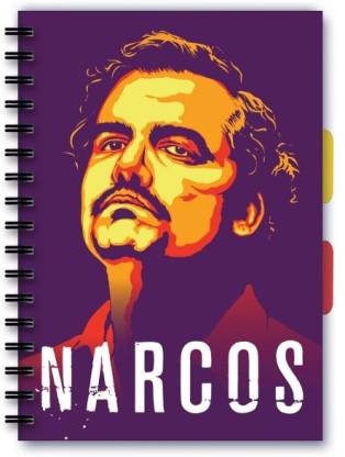 Posterskart Narcos Pablo Escobar Art Notebook A5 Ruled A5 Notebook Ruled 200 Pages