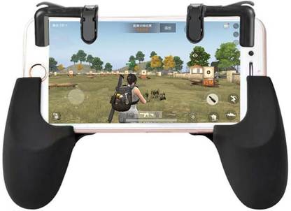 Buy Genuine PUBG STG FPS Fortnite Game Trigger Cell Phone Mobile Controller Fire Button Gamepad L1R1 Aim Key Joystick for iPhone / Android And Grip Case Controller (Game Triggers+Gamepad Handle-2)  Gaming Accessory Kit
