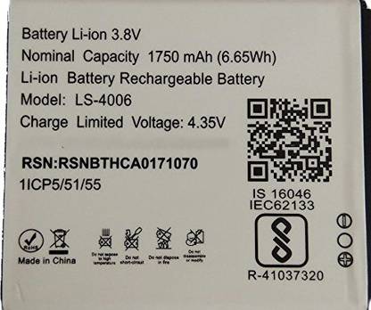 RJR Mobile Battery For  LYF Flame 7