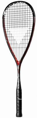 Tecnifibre CARBOFLEX 125-S Red, Black Strung Squash Racquet