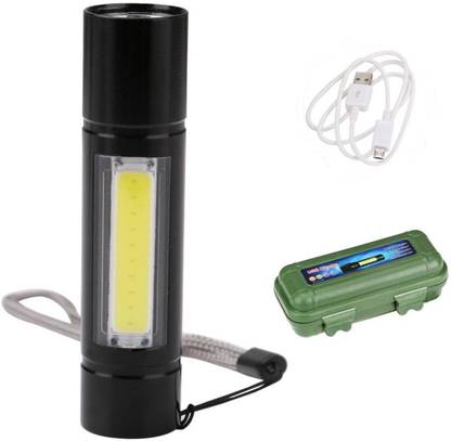 Shop Comfort Rechargeable Flashlight One of the Smallest and Lightest 35000LM External Flashlight Mini 3500LM Zoomable Q5 LED Flashlight Torch Super Bright Light Lamp Torch (Black : Rechargeable) USB Charging Portable XPE+COB Led Flashlight Strong Light Torch with Build-in Battery for Home Outdoor Torch