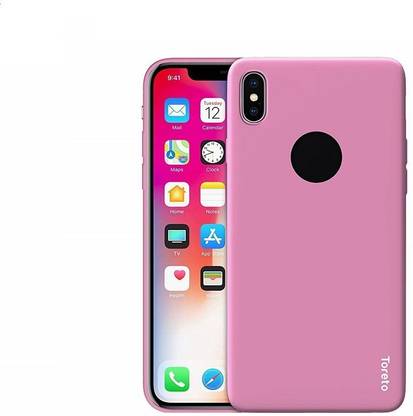 Toreto Back Cover for Apple iPhone X (Pink, Tor-68)