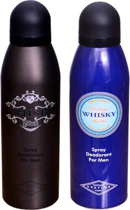 WHISKY BLACK & BLUE Deodorant Spray  -  For Men