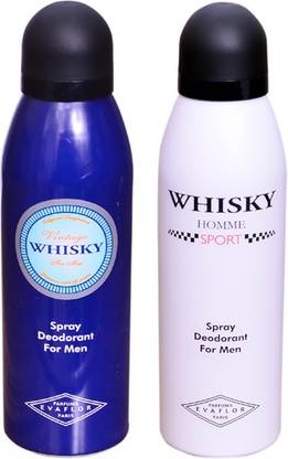 WHISKY BLUE & WHITE Deodorant Spray  -  For Men