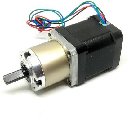 INVENTO 17 70 Kg-cm Bipolar Stepper Motor with Planetary Gearbox 19:1 High Torque CNC Robotics DIY Projects 3D Printer Motor Control Electronic Hobby Kit