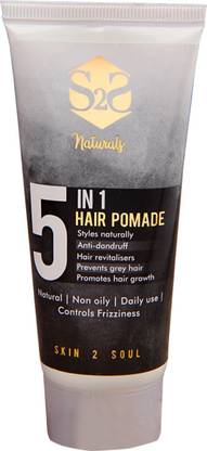 S2S NATURALS 5 in1 Hair Pomade (Non-oily, daily use, chemical free, natural hair gel for men)