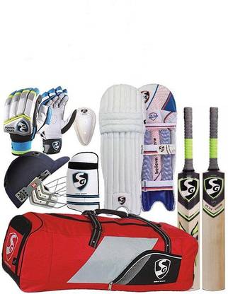 SG Cricket Kit Pack - Super Saver fULL sIZE English Willow Cricket Kit