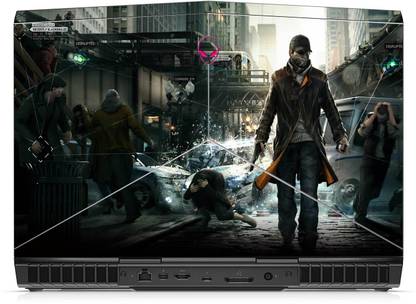 GADGETSWRAP Printed Watch Dogs Cheat Codes Skin For Alienware 13 R3 Laptop (Top Only) Vinyl Laptop Skin Compatible for 13.5 inch