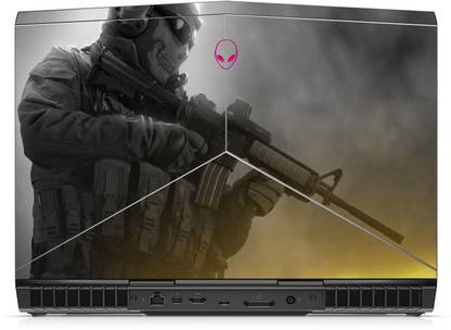 GADGETSWRAP Printed ghost from mw2 Skin For Alienware 15 R3 Laptop (Top Only) Vinyl Laptop Skin Compatible for 15.6 inch