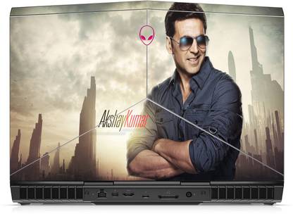 GADGETSWRAP Printed Akshay Kumar Skin For Alienware 15 R3 Laptop (Top Only) Vinyl Laptop Decal 15.6