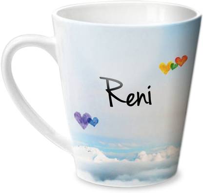 HOT MUGGS Simply Love You Reni Conical Ceramic Coffee Mug