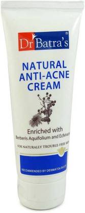 Dr. Batra's Natural Anti- acne Cream enriched With Berberis Aquifolium and enhinaces