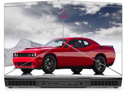 GADGETSWRAP Printed dodge challenger muscle car cloud sky Skin For 15 R4 Laptop (Top Only) Vinyl Laptop Decal 15.6