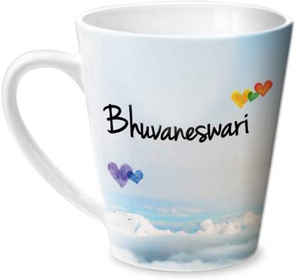 HOT MUGGS Simply Love You Bhuvaneswari Conical Ceramic Coffee Mug