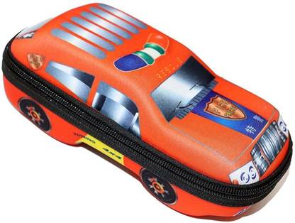 The Viyu Box 1 Car Shape Multipurpose Pencil Pouch With 1 Compartments Art Canvas Pencil Box