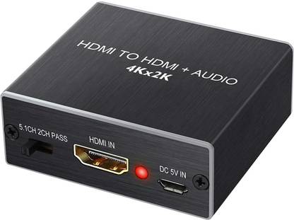 APLINK HDMI to HDMI with Audio Extractor and Optical TOSLINK SPDIF and 3.5mm Stereo Audio Extractor Converter HDMI Audio Adapter Media Streaming Device