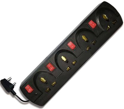 M MOD CON Extension cord board 4 Button + 4  Socket Extension Boards