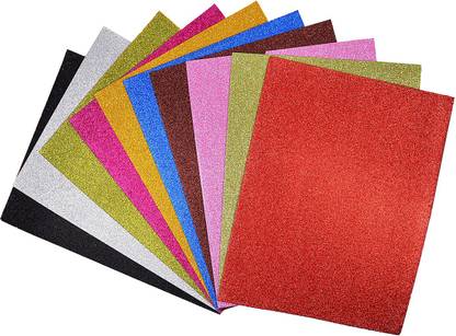 ATLAS Multicolored Glitter Rubber EVA Foam Sheets