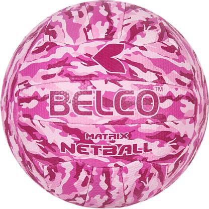 BELCO Sports Matrix Pink Netball Netball - Size: 5