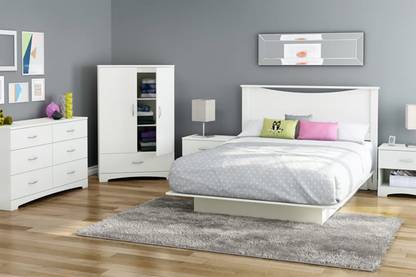 HEERA MOTI CORPORATION Almirah Multi-Functional Storage Wardrobe (White) Solid Wood Almirah