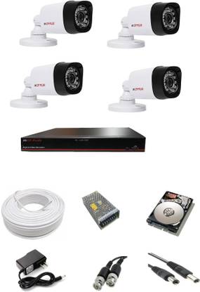 CP PLUS 2.4 MP 4 CH DVR Kit with 4 bullet, 1 TB HDD and all required accessories Security Camera
