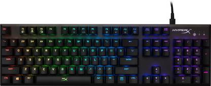 HyperX Alloy FPS RGB - Silver Speed Switches (HX-KB1SS2-US) Mechanical Wired USB Standard Gaming Keyboard Compatible with Desktop, Laptop, Mac