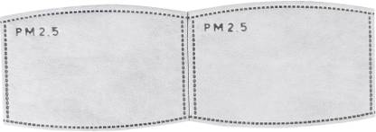 PureMe Pack of 2 PM2.5 Filters with Activated Carbon layer for Washable Mask PM2.5 Filter