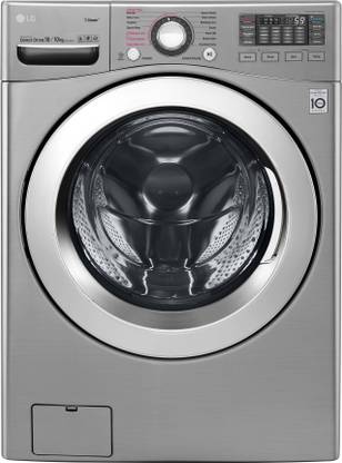 LG 18/10 kg Washer with Dryer Ready to Wear Clothes with In-built Heater Silver