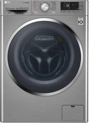LG 9/5 kg Washer with Dryer For Complete Drying Ready to Wear Clothes with In-built Heater Silver