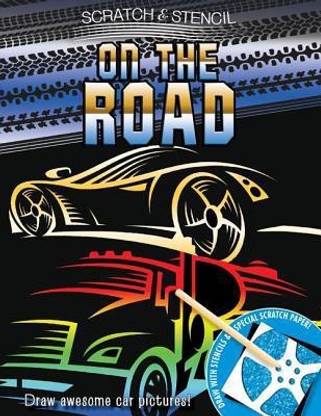 Scratch & Stencil: On the Road  - On the Road [With Stencils and Black Scratch Paper]