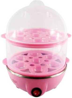 MEZIRE Double Layer Egg Boiler Steamer 14 Eggs Egg Cooker  (0 L, Pink) Egg Cooker