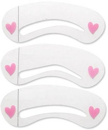 AGE CARE 3 Styles of Reusable Eyebrow Stencils Shading Tool templete Card Eyebrow Stencil