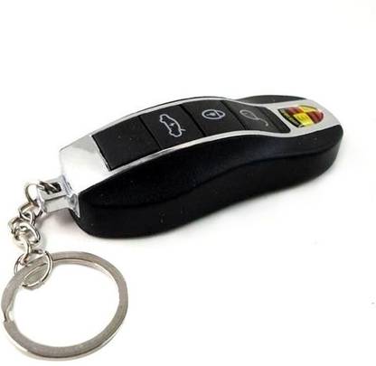 Jakha Electric Shock Car Remote Keychain Keyring Toy Prank With Led Torch Laser Light Shock Car with laser and torch Gag Toy