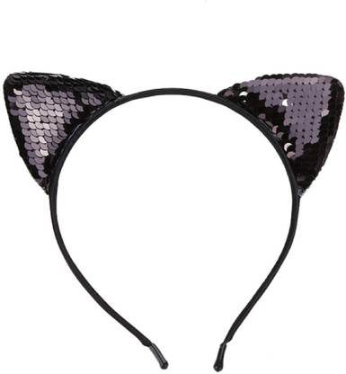siddiva Black Cat Ear Hairband/ Headband For baby Girls/ Women Hair Band