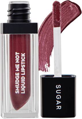 SUGAR Smudge me not liquid lipstick with Beauty Blender
