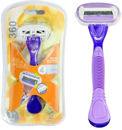 Health & Glow 360 Degree Disposable Razor For Women
