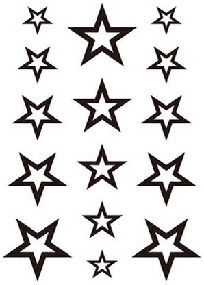 hitler germany 3D Temporary Tattoo Stars Design