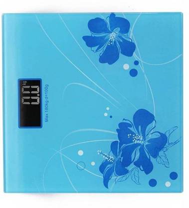 Gadget Tree Personal Body Weight Machine Digital Blue Glass Weighing Scale (Blue) Weighing Scale
