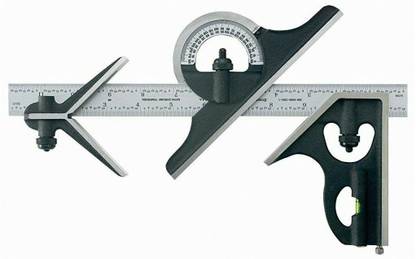 Tools Centre New 12" 4 Piece Combination Square Set With 12 Inch Blade Combination Square