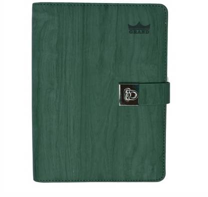 Grand 6 Ring Binder PU Leather Dairy A5 Diary RULER 90 Pages