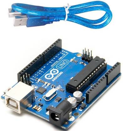 Technical hut Arduino Uno ATMEGA328P-PU With USB Cable Micro Controller Board Electronic Hobby Kit